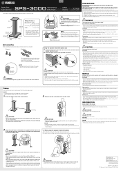 Yamaha SPS-3000 SPS-3000 Owner s Manual