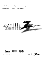 Zenith C34W37 Operating Guide