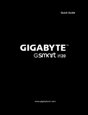 Gigabyte GSmart i120 Quick Guide - GSmart i120 English/ Traditional Chinese/ Russian/ Thai Version