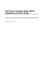Intel SBX44 User Guide