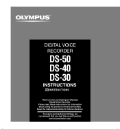 Olympus DS-40 DS-40 Instructions (English)