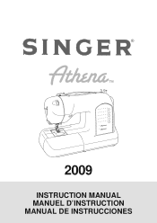 Singer 2009 ATHENA Instruction Manual
