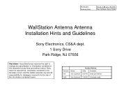 Sony CDP-NW10 Antenna Installation Hints & Guidelines