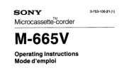 Sony M-665V Users Guide