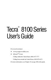 Toshiba Tecra 8100 Tecra 8100 Users Guide (PDF) 20030103