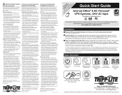 Tripp Lite INTERNET600U Quick Start Guide for Flatpack UPS Systems 932873