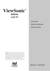 ViewSonic N2635W User Guide
