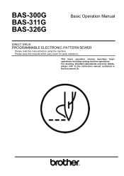 Brother International BAS-326G Basic Instruction Manual - English