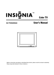 Insignia IS-TV040922 User Manual (English)