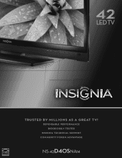 Insignia NS-42D40SNA14 Information Brochure (English)
