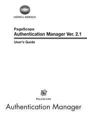 Konica Minolta bizhub C650 PageScope Authentication Manager User Manual