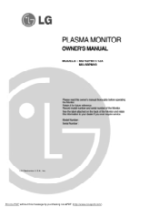 LG MU-42PM11 Owners Manual