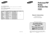 Samsung PPM50M7HB User Manual (ENGLISH)