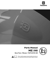 Husqvarna MZ 54S Parts Manual