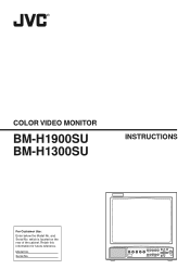 JVC BM-H1900SU BM-H1900SU monitor instruction manual (243KB)
