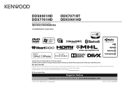 Kenwood DDX7701HD User Manual