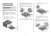 Lexmark E360 Quick Reference