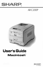 Sharp AR-C200P AR-C200P Operation Manual for Macintosh
