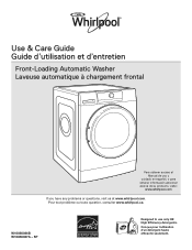 Whirlpool WFW5090J Installation Guide