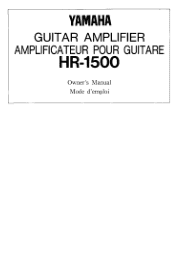 Yamaha HR-1500 Owner's Manual (image)