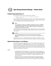 Dell PowerConnect OpenManage Network Manager Release Notes 4.4