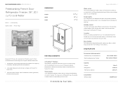 Fisher and Paykel RF201ADUSX5 N Quick Reference guide