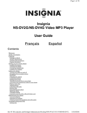 Insignia NS-DV4GC User Manual (English)