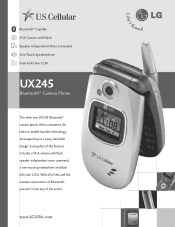 LG UX245 Data Sheet