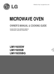 LG LMV1925SBQ Owner's Manual