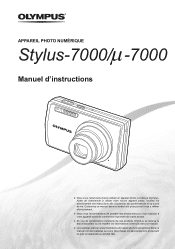 Olympus Stylus 7000 Silver STYLUS-7000 Manuel d'instructions (Français)