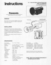 Panasonic AWLZ14MD55 AWLZ14MD User Guide