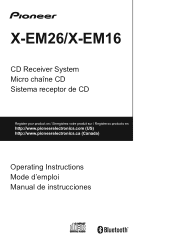 Pioneer X-EM26 Operating Instruction