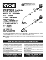 Ryobi RY34441 Operator's Manual