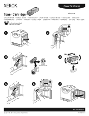 Xerox 6125N Changing Toner Cartridge Instruction Sheet