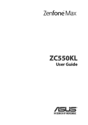 Asus ZenFone Max ZC550KL ZenFone Max ZC550KL English Version E-manual