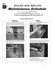 Brother International BAS-423 Maintenance Schedule - English