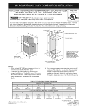 Frigidaire FCWM3027AD Installation Instructions