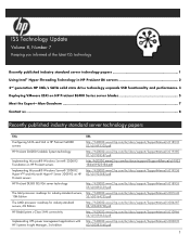 HP ML115 ISS Technology Update Volume 8, Number 7