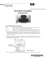 HP P Class 450/500/550/600/650/700/750 ATI Fire GL 2 graphics card (read before installing)
