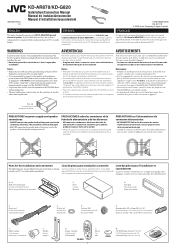 JVC KD-G820 Installation Manual