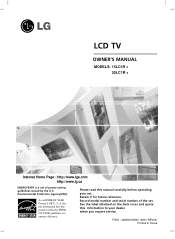 LG 20LC1RB Owners Manual