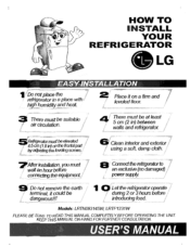 LG LRTN09314SW Installation Instructions