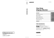 Sony FWDS46H2 User Manual (Operating Instructions - FWD-S46H2/S42H2)