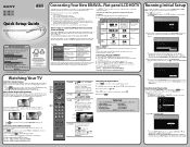 Sony KDL-32NL140 Quick Setup Guide