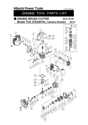 Tanaka TCG27EASPSL Parts List