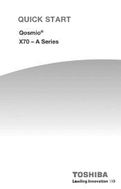 Toshiba X70-A PSPLTC-01K01P Quick Start Guide