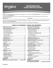 Whirlpool WRT348FMEZ Owners Manual