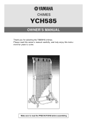 Yamaha YCH-585 Owner's Manual
