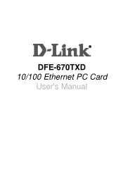 D-Link DFE-670TXD User Manual