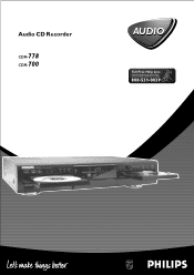 Philips CDR700BK User manual